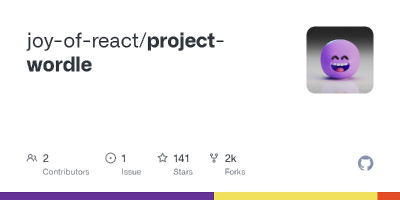 GitHub - joy-of-react/project-wordle